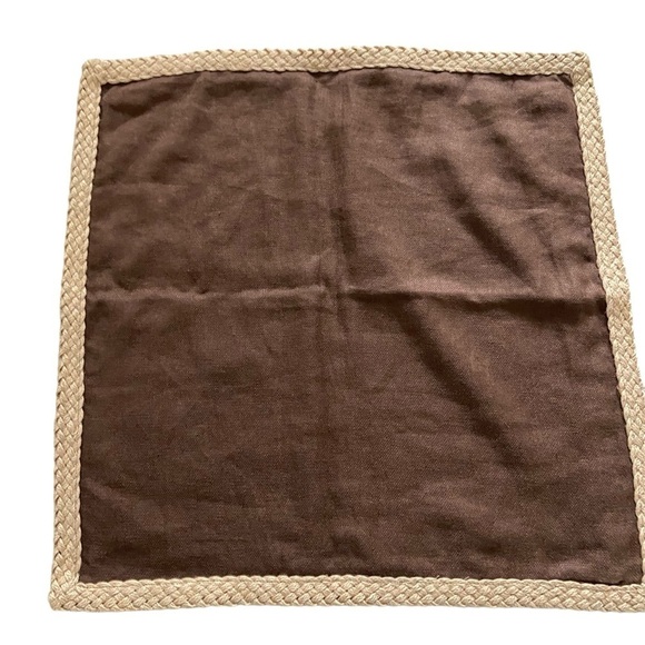 Pottery Barn 100% linen with Jude trim blown pillow case size 20x20 - Picture 1 of 4